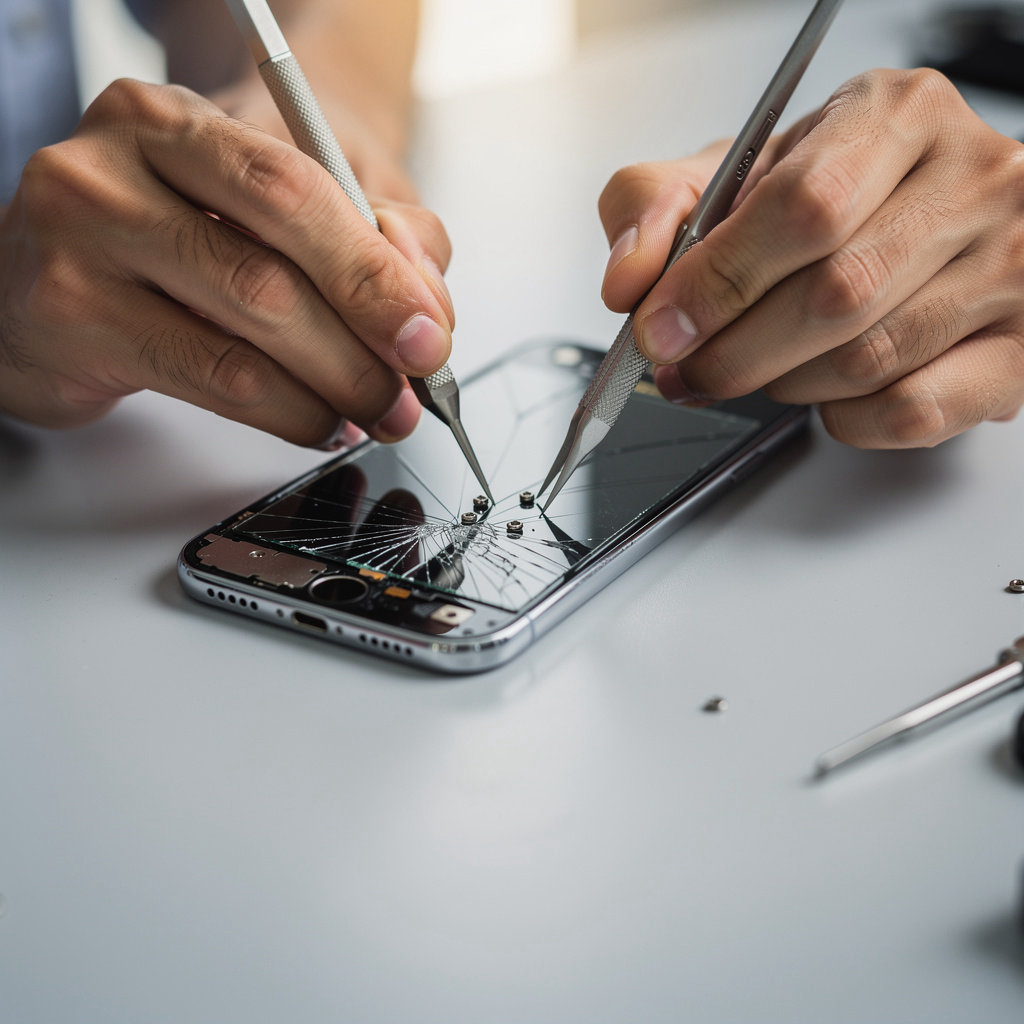 SD Phone Pros technician performing expert mobile phone repair and diagnosis in San Diego